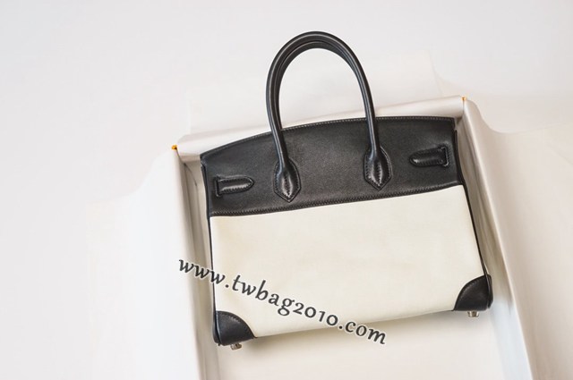 Hermes女包 愛馬仕經典款birkin女包 2020特別款拼接鉑金 Swift+帆布 Hermes鉑金手提女包  am2067